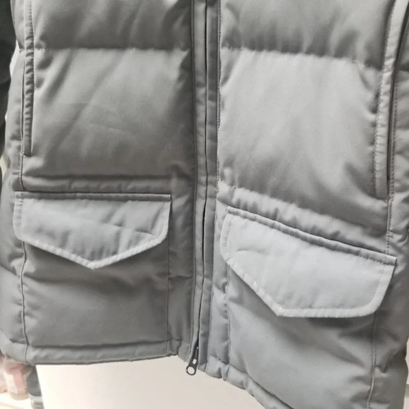 Canada Goose Grey Black Solaris Steel Goose Down Winter Parka Jacket 2XS - Picture 4 of 11